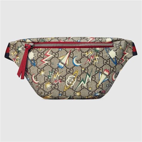 children's gg space print belt bag